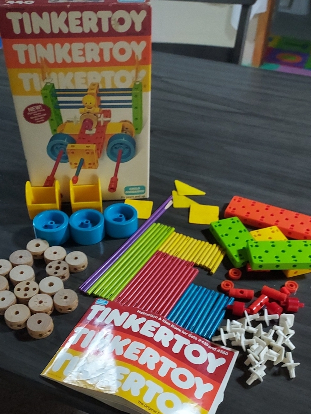 Vintage TINKERTOY BUILDING SET ~ #440 Tinker Toy